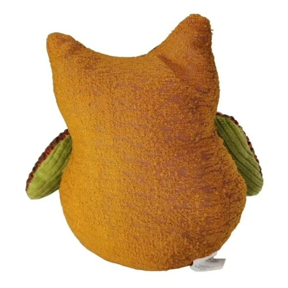 Decorative Felt Owl Plush Long Leg Shelf‎ Sitter Autumn Colors Brown Home Decor